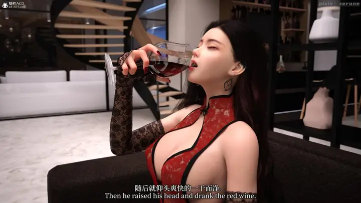 漫画《[3D]黑丝旗袍娘林美艳》上篇第33张图