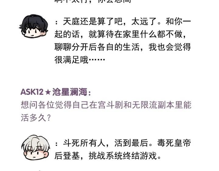 漫画《C位成神3》番外11 粉丝问答第20张图