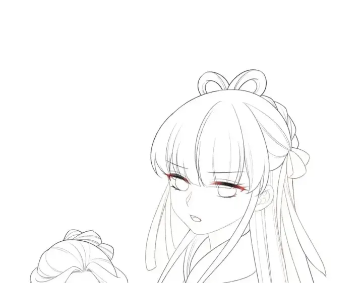 漫画《满级绿茶穿成小可怜》第91话 娘娘爱过这个孩子吗？第73张图