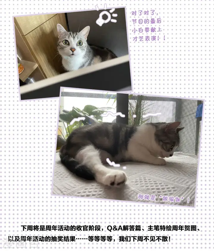 漫画《她来了，请趴下》一周年活动3第9张图