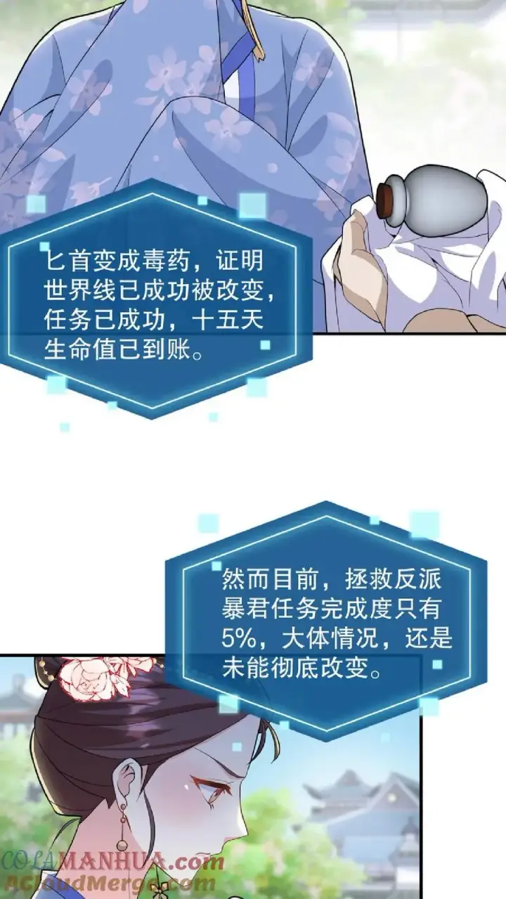 漫画《我穿回暴君小时候打翻他奶瓶》第37话 臣妾正在思考人生第13张图